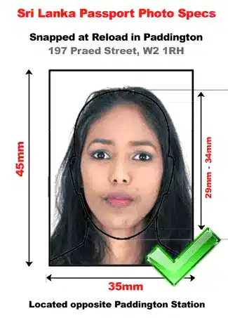 Srilanka passport photo
