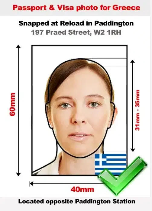 Greek passport photo