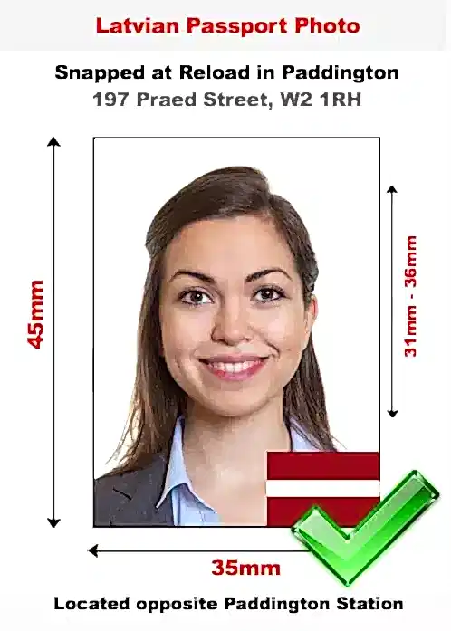 Latvian passport photo