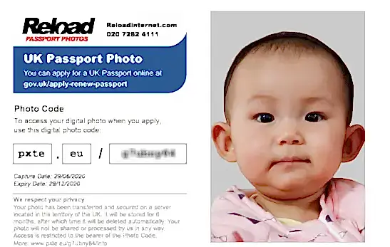 online baby passport photo