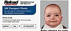 Online Baby Passport Photo by Post - Next day delivery service